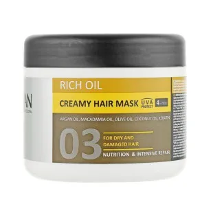 Крем-маска для сухого та пошкодженого волосся Kayan Professional Rich Oil Creamy Hair Mask 300ml