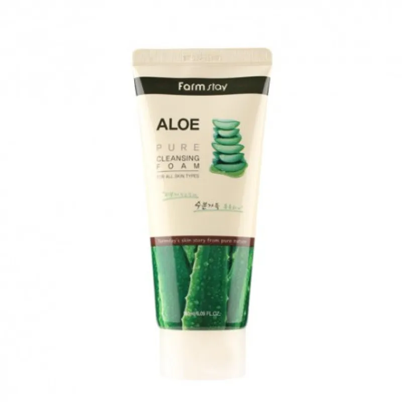 FarmStay Pure Cleansing Foam Aloe 180 мл