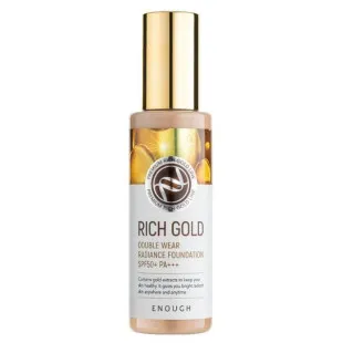 Тональна основа омолоджувальна із золотом Enough Premium Rich Gold Double Wear Radiance Foundation №23 100g
