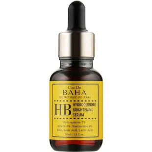 Сироватка освітлююча з гідрохіноном для обличчя Cos de Baha HB Hydroquinone Brightening Serum, 30ml