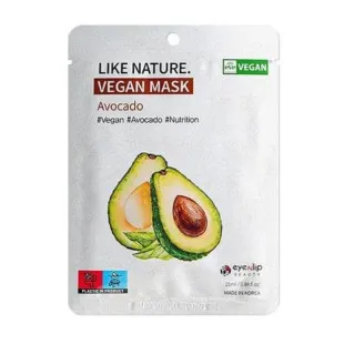 Маска для лица из авокадо Eyenlip Like Nature Vegan Mask Pack # Avocado x 1ea