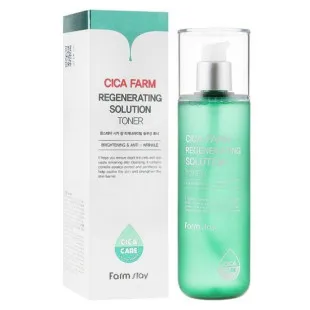Тонер для лица с центеллой FarmStay Cica Farm Regenerating Solution Toner 200ml