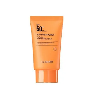 Сонцезахисний водостійкий крем THE SAEM Eco Earth Power Perfection Waterproof Sun Block SPF50+ PA+++