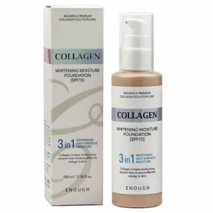 Тональный Крем Осветляющий С Коллагеном Enough Collagen Whitening Moisture Foundation 3 in 1 SPF 15 1 (№13)