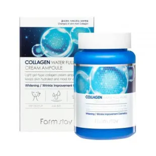Увлажняющий крем-сыворотка с коллагеном для лица FarmStay Collagen Water Full Moist Cream Ampoule