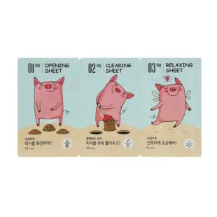 Патчі від чорних крапок, триетапні Enough bonibelle 3step blackhead clear solution 5штук 6.2g