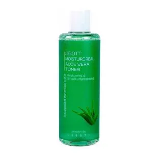 Зволожуючий тонер із екстрактом алоє Jigott Moisture Real Aloe Vera Toner 300ml