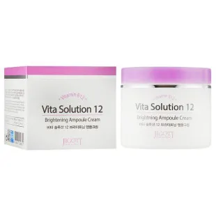 Ампульный крем для улучшения цвета лица JIGOTT VITA SOLUTION 12 BRIGHTENING AMPOULE CREAM 100m
