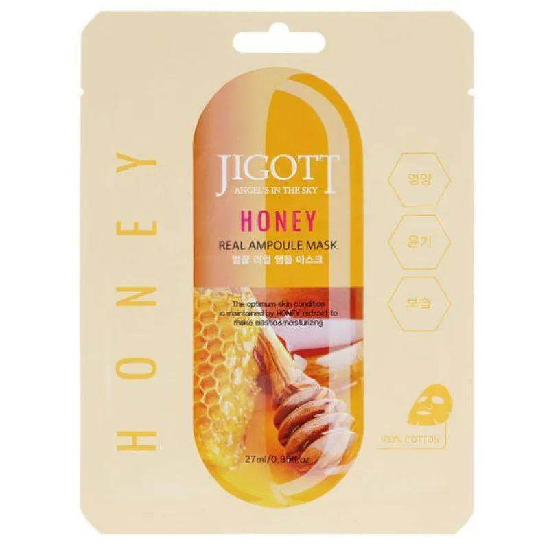 Jigott HONEY REAL AMPOULE MASK 27 мл
