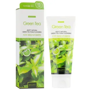 Очищающая пенка для умывания JIGOTT NATURAL GREEN TEA FOAM CLEANSING 180ml