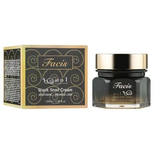 Крем-эссенция с муцином черной улитки FACIS ALL-IN-ONE BLACK SNAIL CREAM 100ml