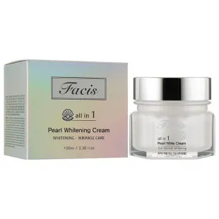 Осветляющий крем с жемчужным порошком Facis All-In-One Pearl Brightening Cream 100ml