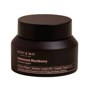 Крем для лица с идебеноном Mary & May Idebenone + Blackberry