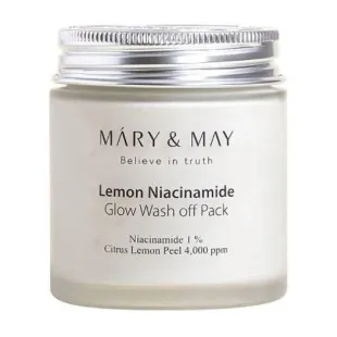 Маска очищающая с ниацинамидом для выравнивания тона кожи Mary&May Lemon Niacinamide Glow Wash Off P