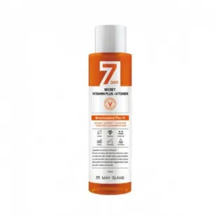 Мультивитаминный тонер осветляющий May Island Seven Days Secret Vita Plus-10 Toner 155ml