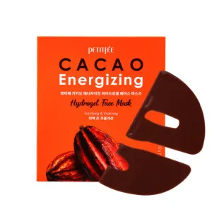 Маска гидрогелевая тонизирующая с экстрактом какао для лица PETITFEE Cacao Energizing Hydrogel Face M