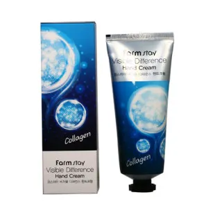 Питательный крем для рук с коллагеном FARMSTAY VISIBLE DIFFERERCE HAND CREAM COLLAGEN 100ml