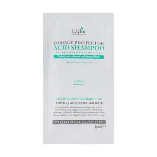 Шампунь для фарбованого волосся безлужний рН 4.5 La'dor Damaged Protector Acid Shampoo 10ml