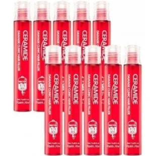 Филлер Для Восстановления Волос с керамидами FarmStay Ceramide Damage Clinic Hair Filler 13ml (1шт ампула)
