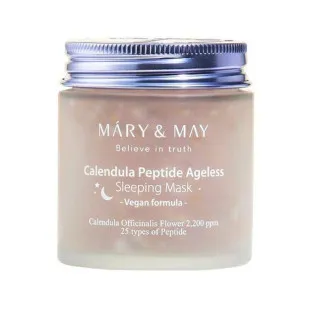 Нічна антивікова маска з пелюсток календули Mary&May Calendula Peptide Ageless Sleeping Mask 110g
