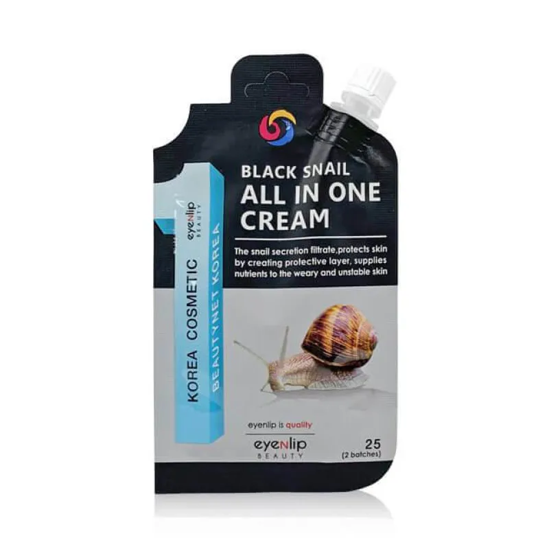 EYENLIP BLACK SNAIL ALL IN ONE CREAM 25 мл