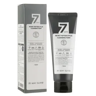 Пенка для лица с пептидами May Island 7 Days Secret Peptide 8 Plus Cleansing Foam 150ml