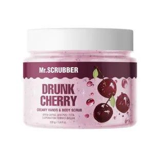 Крем-скраб для рук і тіла Mr.SCRUBBER з ароматом п’янкої вишні Drunk cherry