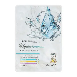 Маска-сироватка проти сухості шкіри Meloso Hyaluronic + Glycolic Acid Anti Dry Skin Serum Mask 25ml