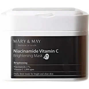 Набор масок для лица с ниацинамидом и витамином C Mary & May Niacinanide Vitamin C Brightening M