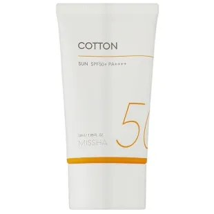 Солнцезащитный крем Missha All Around Safe Block Cotton Sun SPF50+ PA++++ 50 ml