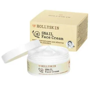 Смягчающий крем для лица с муцином улитка Hollyskin Snail Face Cream 50ml
