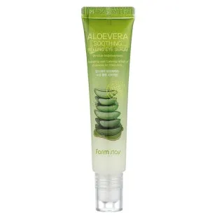 Сироватка-ролер для шкіри навколо очей з екстрактом алое FarmStay Aloevera Soothing Rolling Eye Seru