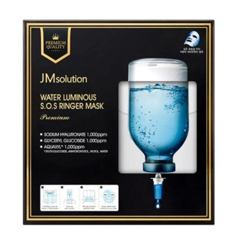 JM Solution WATER LUMINOUS S.O.S RINGER MASK PREMIUM 1 шт