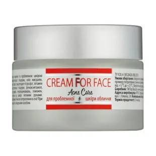 Крем антиакне для проблемної шкіри обличчя Top Beauty Cream for Face Anti-Acne 50 мл