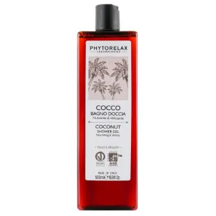 Гель для душу живильний та пом'якшуючий Phytorelax Laboratories Shower Gel COCONUT Vegan&Organic 500