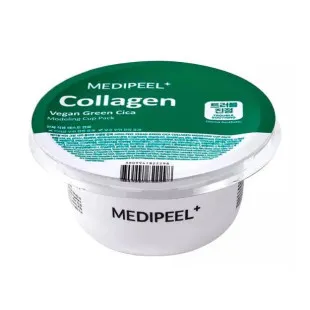 Успокаивающая альгинатная маска центелой и коллагеном Medi Peel Vegan Green Cica Collagen