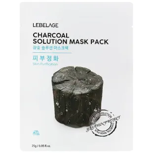 Тканевая маска для лица Lebelage Charcoal Solution Mask 23g