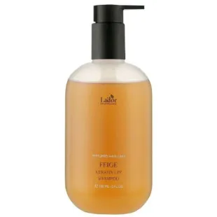 Парфюмированный безсульфатный протеиновый шампунь LADOR KERATIN LPP SHAMPOO (FEIGE) 350ml