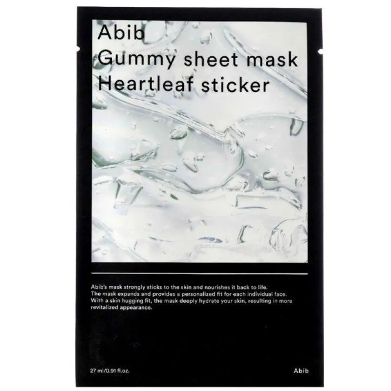 ABIB Gummy Sheet Mask Heartleaf Sticker 27 мл