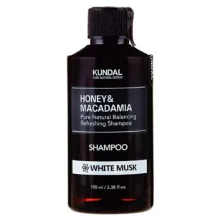 Натуральний шампунь для волосся з ароматом білого мускусу KUNDAL Honey & Macadamia Nature Shampoo -