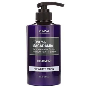 Кондиціонер для волосся з ароматом білого мускусу KUNDAL Honey & Macadamia Protein Treatment - White