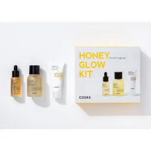 Набір: тонер, сироватка і заспокійливі крем з екстрактом прополісу Cosrx Honey Glow Kit (3 step) 55m