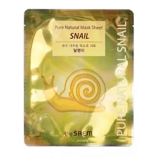 Маска восстанавливающая С Уличным Муцином The Saem Pure Natural Mask Sheet