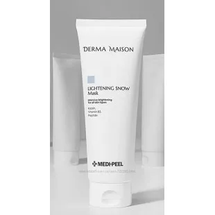 Маска глиняна для вирівнювання та освітлення тону обличчя MEDI-PEEL Derma Maison Lightening Snow Mas