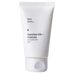 Нічний крем для обличчя з пребіотиком і скваланом Sane Squalane 6% + Prebiotic Nourishing Night Crea