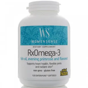Пищевая добавка Омега 3 Natural Factors WomenSense RxOmega-3 120 капсул