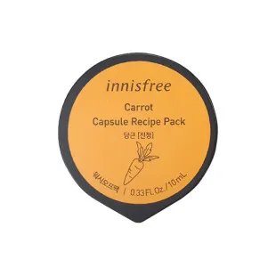 Маска ночная питательная с экстрактом моркови Innisfree Capsule Recipe Pack Carrot 10ml