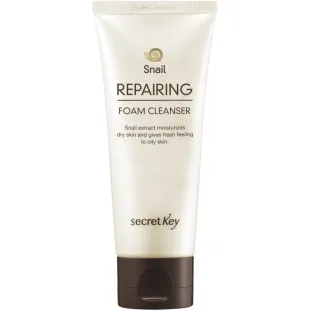 Пінка для вмивання з муцином равлики для обличчя Secret Key Snail Repairing Foam Cleanser 100ml