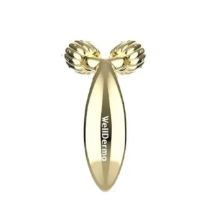 Компактный роликовый массажер для подтяжки лица WELLDERMA Face Lifting Compact Roller Gold