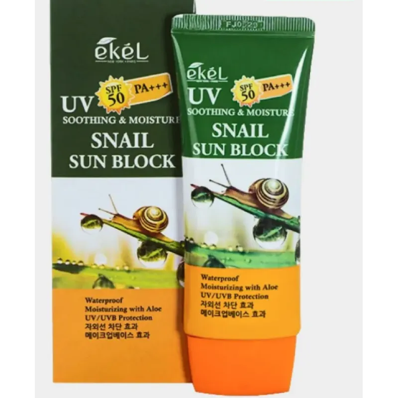 EKEL Soothing & Moisture Snail Sun Block 70 мл